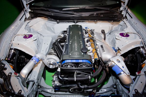 1310-Ken-Gushi-Greddy-Scion-FRS-Debut-2JZ-Engine-Bay-15 – Autowise