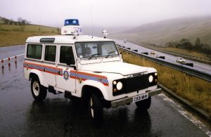 1985 Lander Rover Police Car In The UK