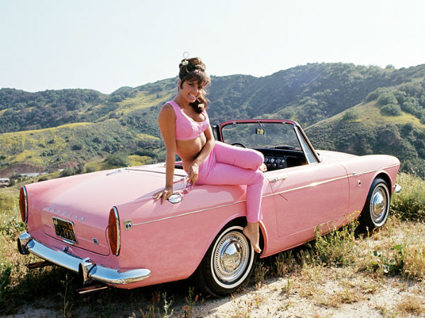 1965 Playmate Jo Collins With Sunbeam Tiger