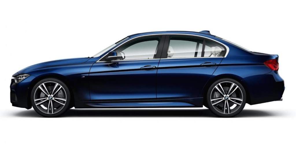 BMW 3 Series Special Edition in Blue, Side View