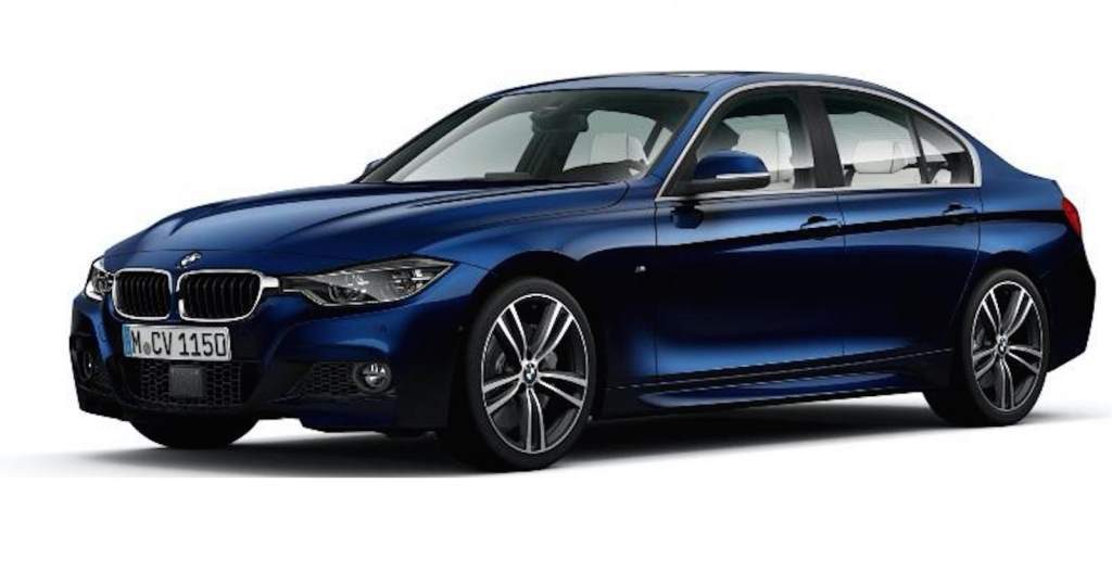 BMW 3 Series Special Edition in Blue, front 3/4
