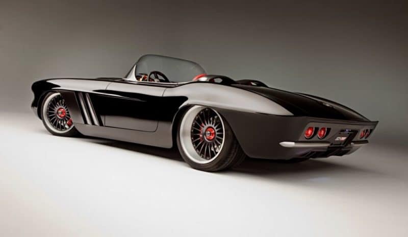 Corvette Custom Made Of Carbon Side View