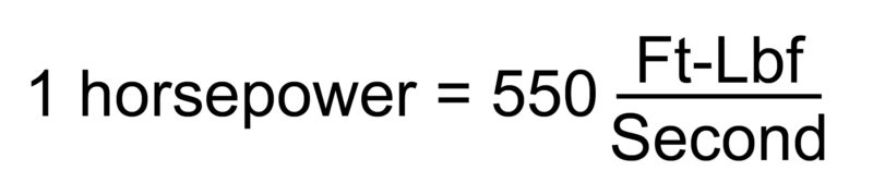 Horsepower Equation