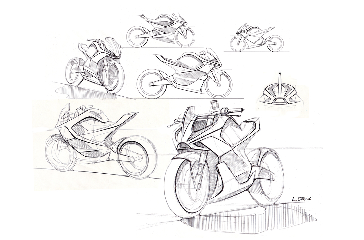 Electric Kawasaki Motorcycle Concept 4