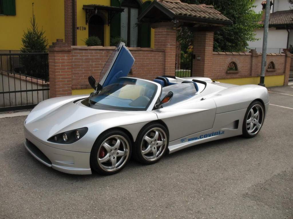 The Covini C6W is famous for its unusual wheel configuration