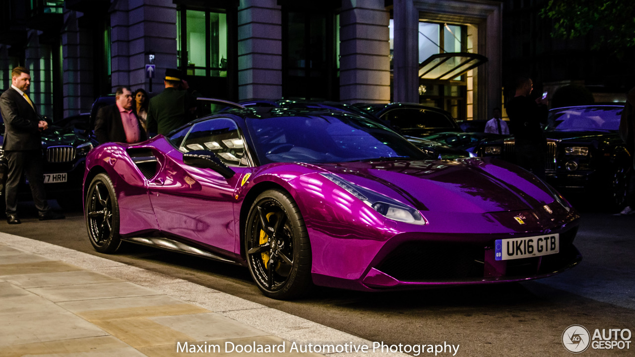 Chrome Purple Ferrari 488 Gtb Spotted On The Streets Of London