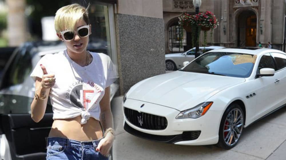 Miley Cyrus's Maserati Quattroporte 