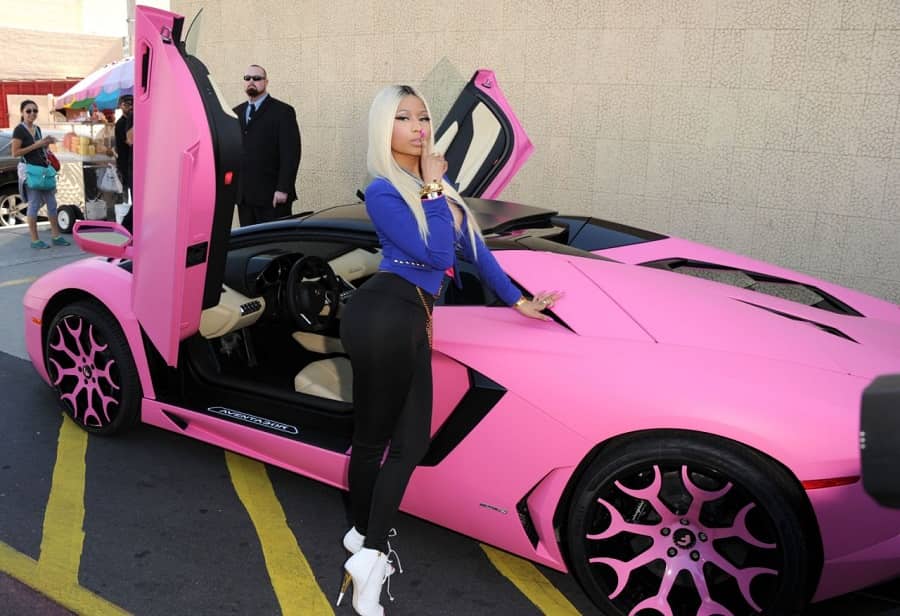 Nicki Minaj Lamborghini Aventador