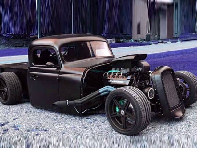 Rat Rod made from a wrecked Mustang