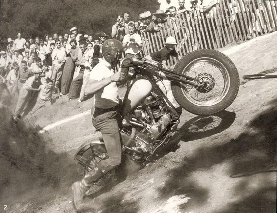 Vintage Motorcross Uphill Scramble