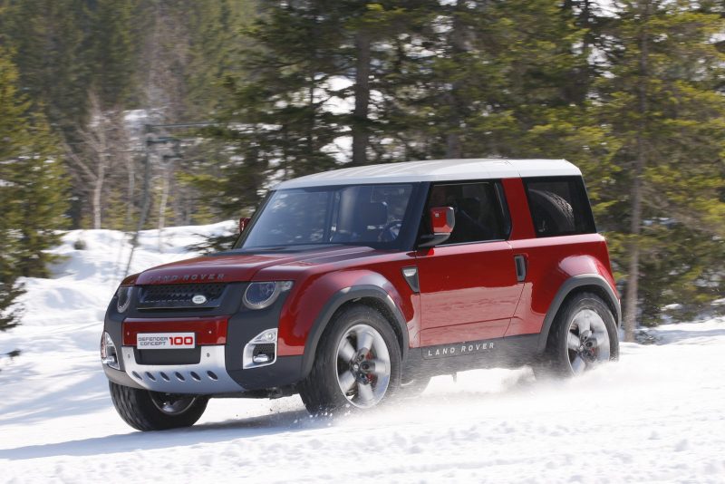 Land Rover Defender prototype side view