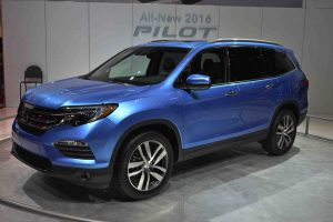 The Honda Pilot is a great 8 passenger SUV.