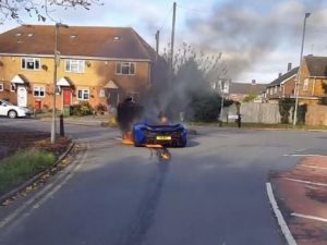 Mysterious McLaren P1 Fire