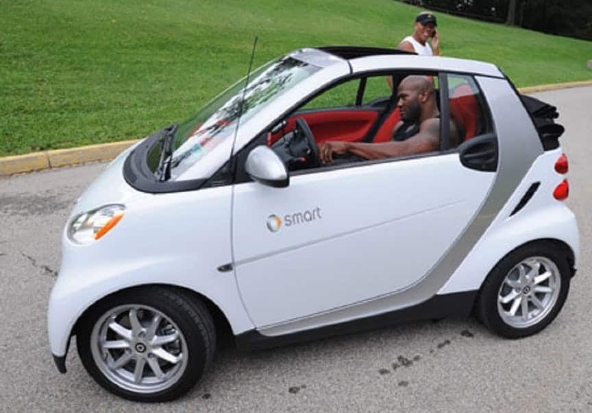 James Harrison and his 2008 Smart Fortwo 