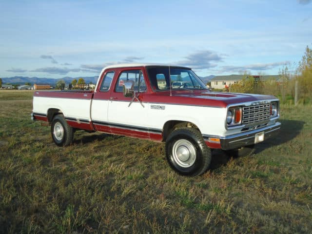 Our history of the Dodge dually includes the 1979 D-series Dodge dually.