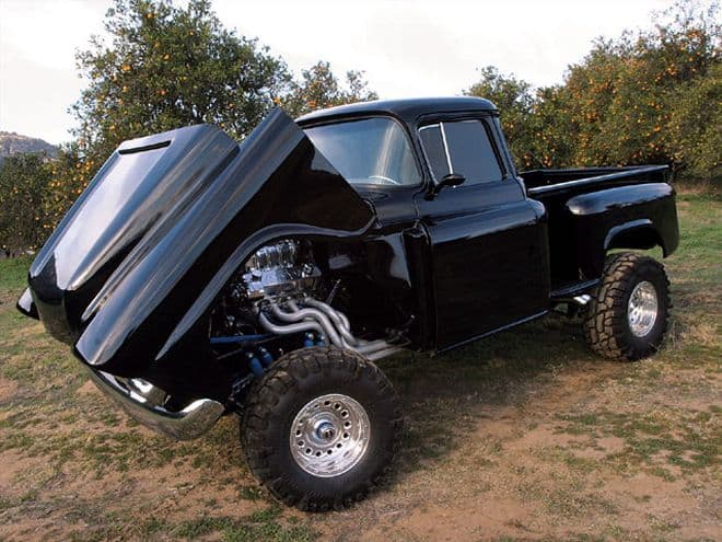 The Chevy Apaches is rarely used as a base for lifted Chevy trucks.