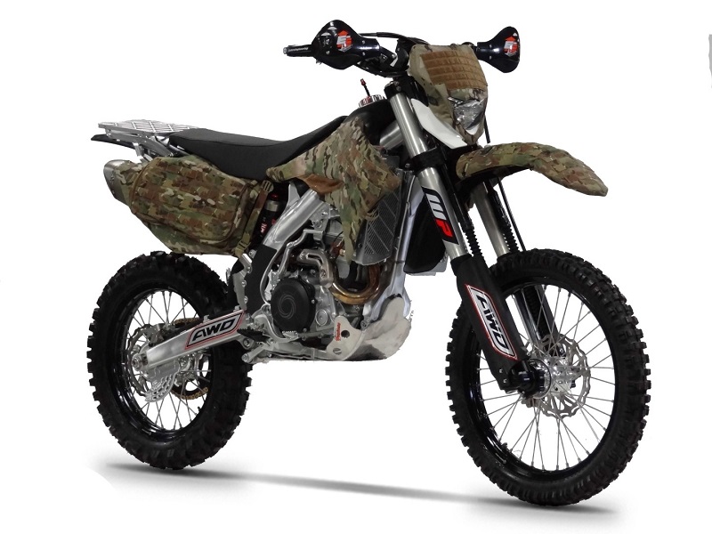 A Military Spec Two Wheel Drive Motorcycle