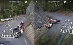 Google Street View Car Motorcycle Crash 2