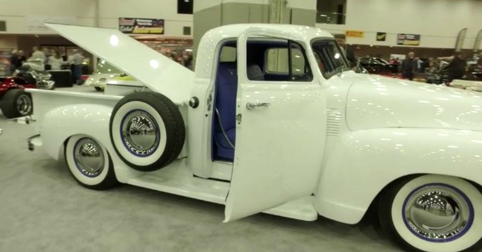 The Blue Goose was built to pull other custom trucks.