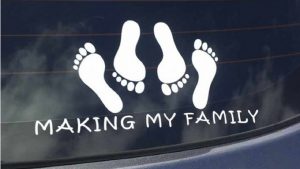 Making my family bumper sticker #1