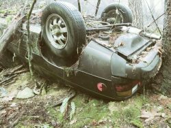 Crashed Porsche Found at Base of Cliff