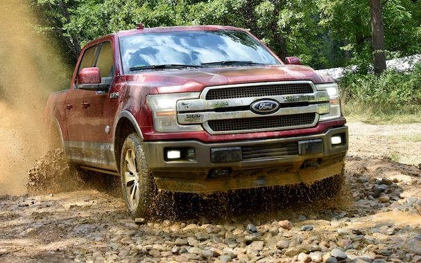 2018 Ford F-150 in mud