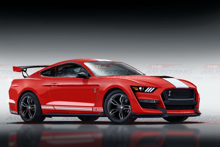 Shelby GT500 Render Front 3/4