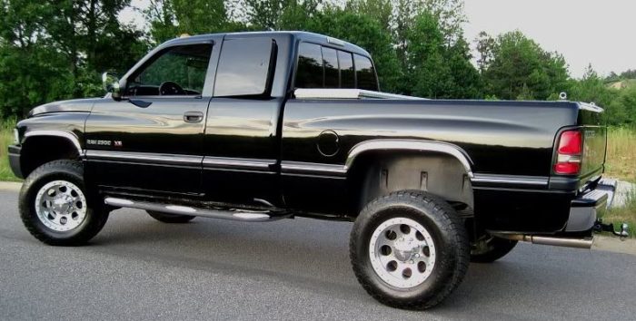 Lifted Dodge Ram With Toolbox