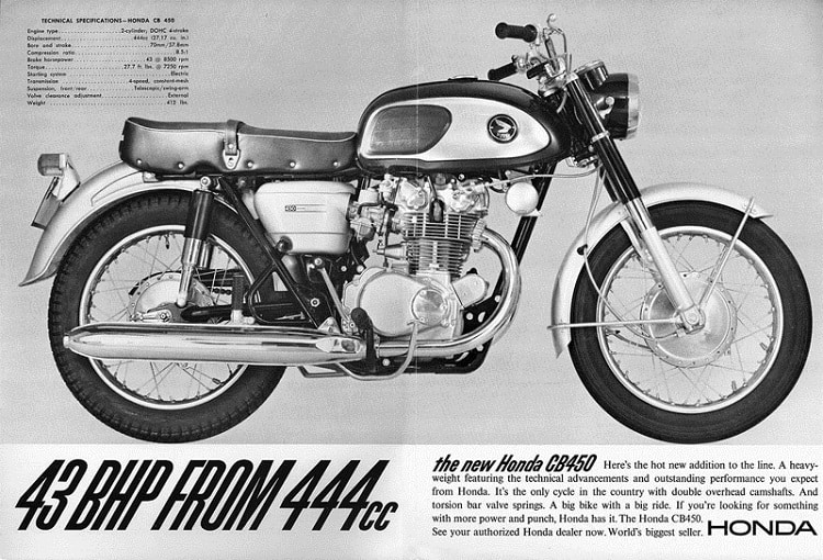 Vintage Honda Motorcycles - CB450 Ad