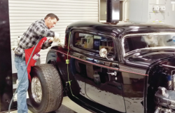 painting a classic car