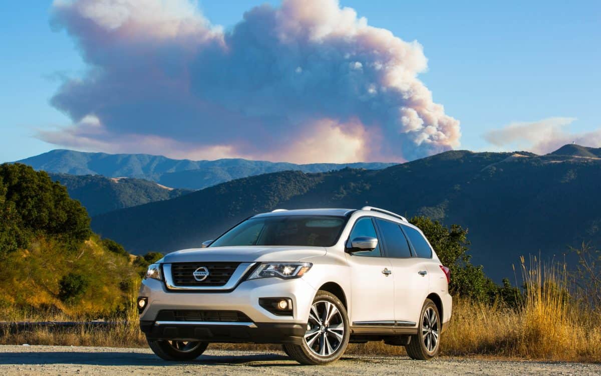 2019 Nissan Lineup - Nissan Pathfinder front 3/4 view