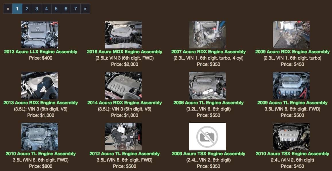 autogator gives a buyer access to engines from all over and can ship anywhere in the continental United States