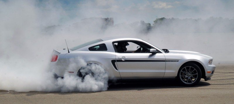 mustang burn out