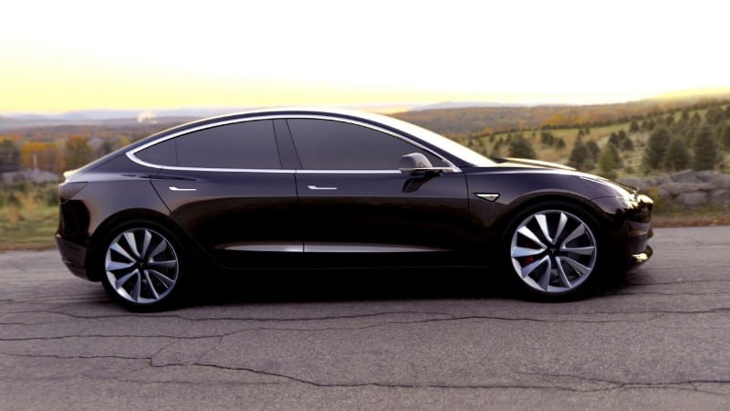 2018 Tesla Model 3 - passenger side view