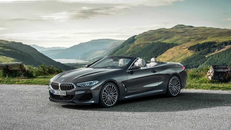 2020 BMW 8 Series Convertible front 3/4 view