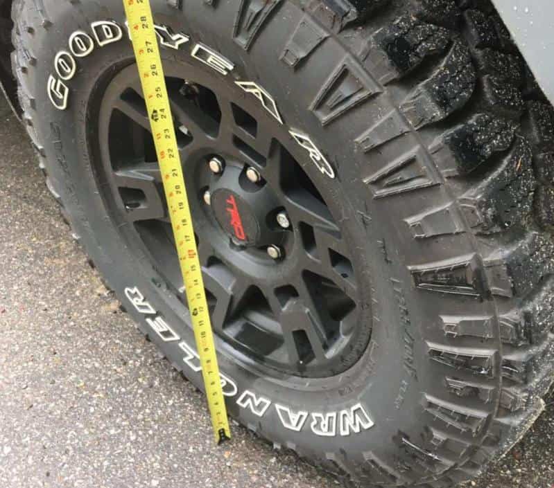 measuring tire size