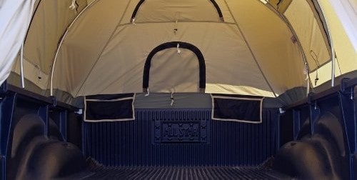 storage capability of truck tent