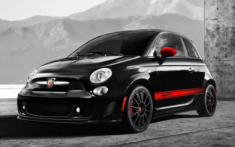 Fiat 500 Abarth front 3/4 view