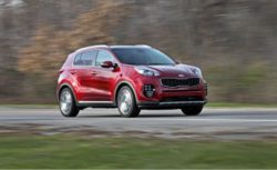 Kia Sportage front 3/4 view