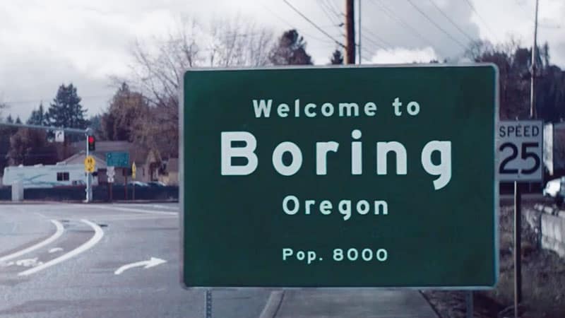 Boring, Oregon - officially paired with Dull in Scotland 