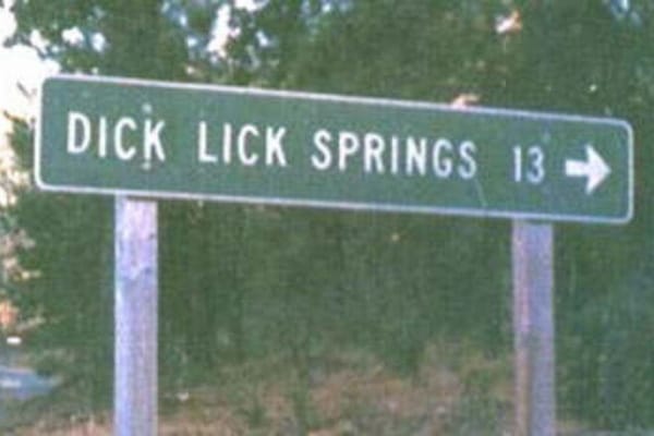 Dick Lick Springs speaks for itself