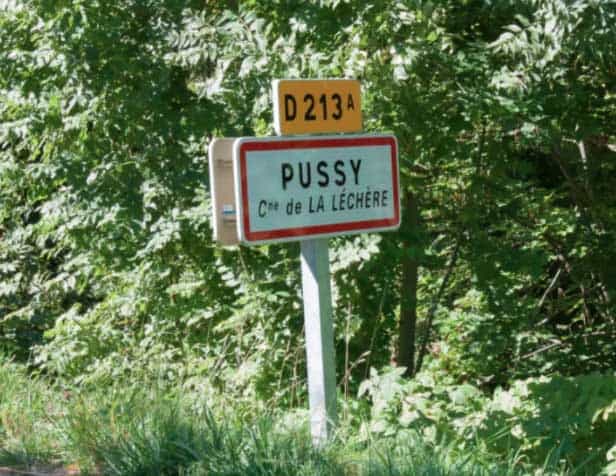 Pussy is one of the most lewd town names in the world