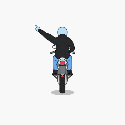 Signalling Your Intention To Pull Over On A Motorcycle