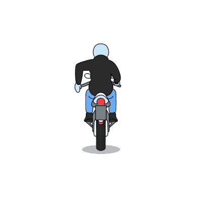 Signalling To Stop On A Motorcycle