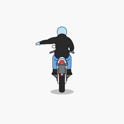 Signalling How To Decrease Speed On A Motorcycle