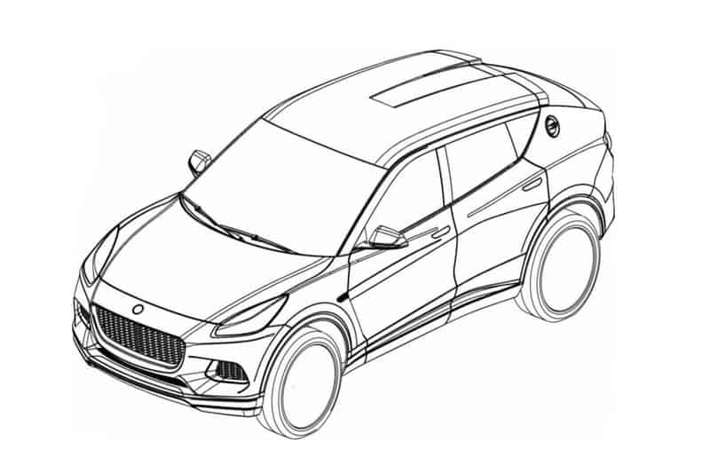 2021 Lotus SUV Patent Sketch