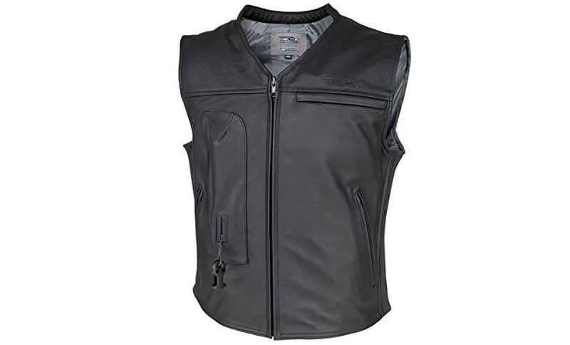 Helite CUSTOM Leather Motorcycle Airbag Vest