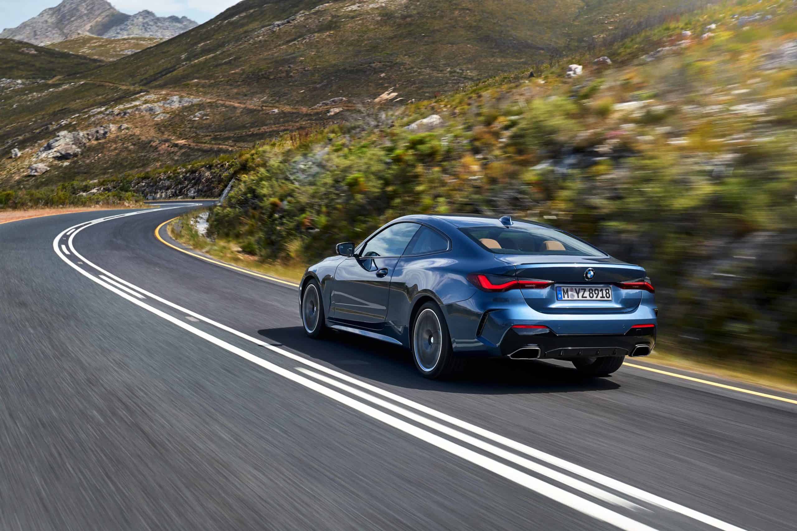 2021 BMW Coupe on mtn road