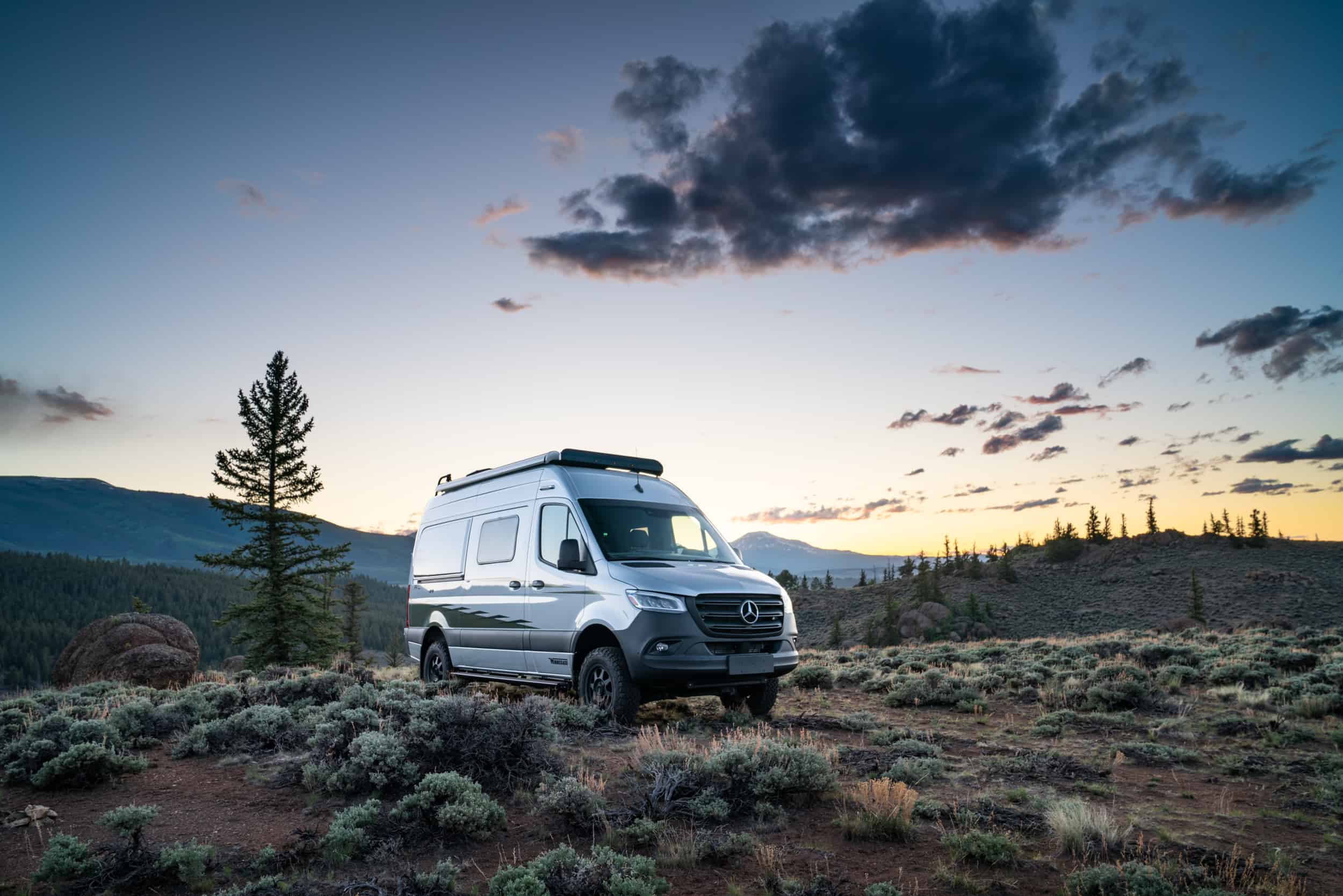 camper van or travel trailer