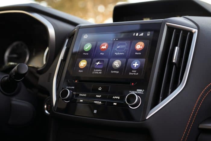 Subaru 2021 Crosstrek Limited 8" touchscreen display